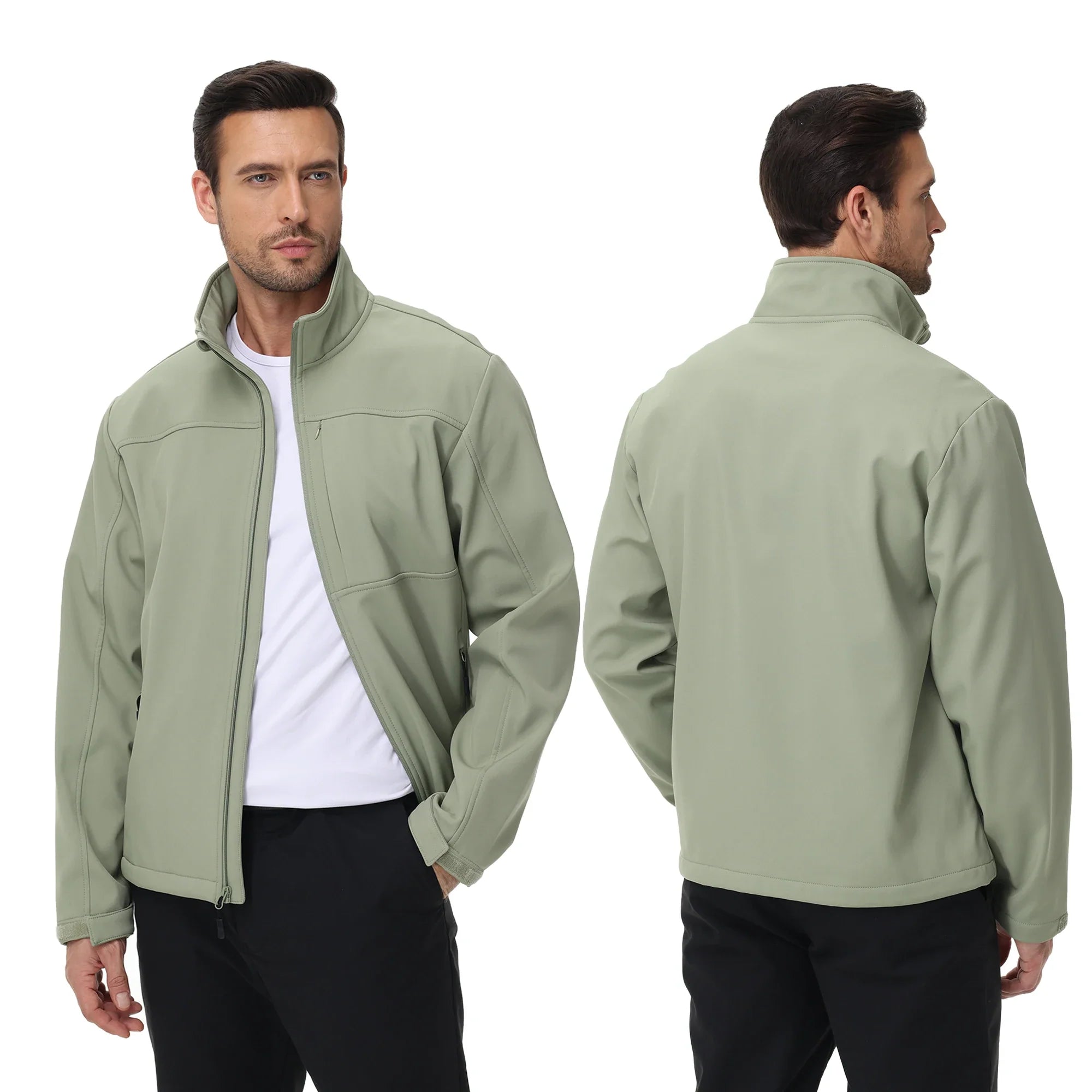 Jaqueta Masculina Casual Impermeável Ozzaro OZZ62 + Cinto