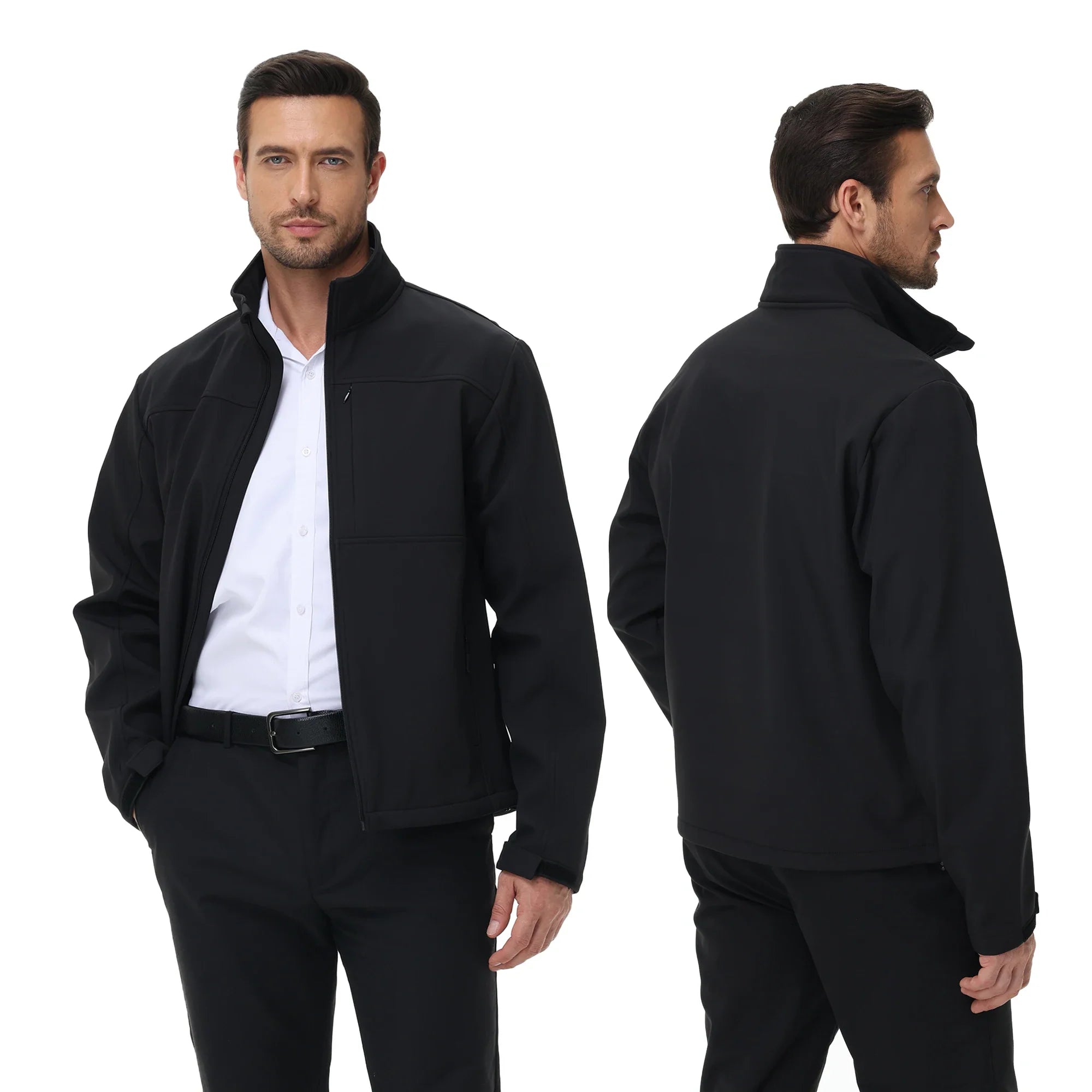 Jaqueta Masculina Casual Impermeável Ozzaro OZZ62 + Cinto