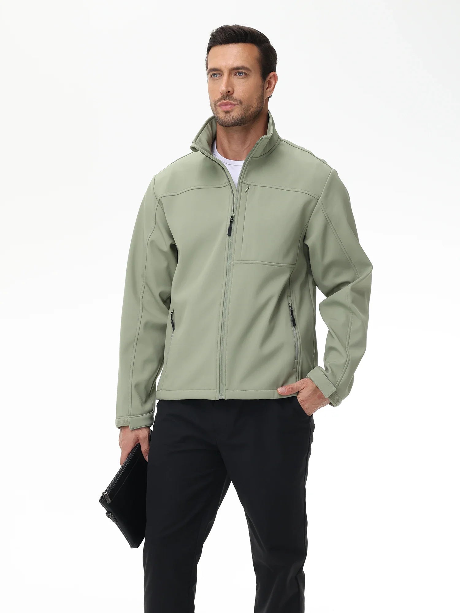 Jaqueta Masculina Casual Impermeável Ozzaro OZZ62 + Cinto
