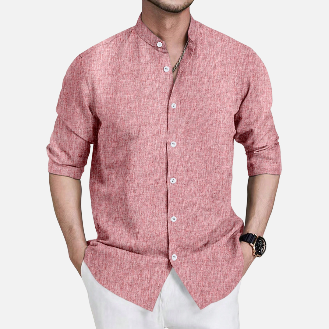 Camisa Social Masculina Manga Longa Ozzaro OZZ28
