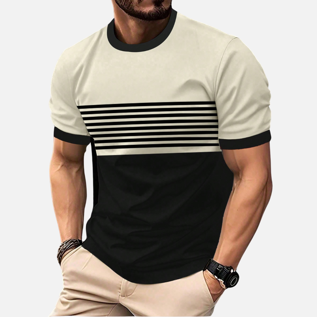 Camiseta Masculina Listrada Ozzaro OZZ98